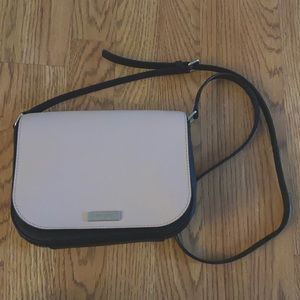 Pink & blank crossbody